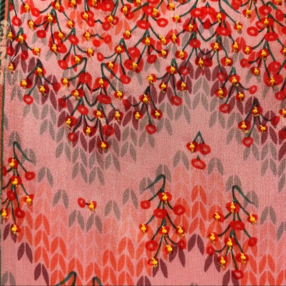 Anthropologie Bhanuni by Jyoti Pink Floral Maxi Dress - Picture 13 of 16